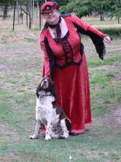 velvet and lace medieval gowns by Lynn Enchanted Emerald Forest designs