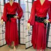 Kate Bush Wuthering Heights Red Dress Set  Velvet & Chiffon  Custom Made  For You - Enchanted Emerald Forest Designs
