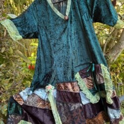 Emerald Green Boho Fairy Dress