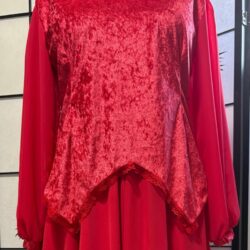 Kate Bush Wuthering Heights Red Velvet Top