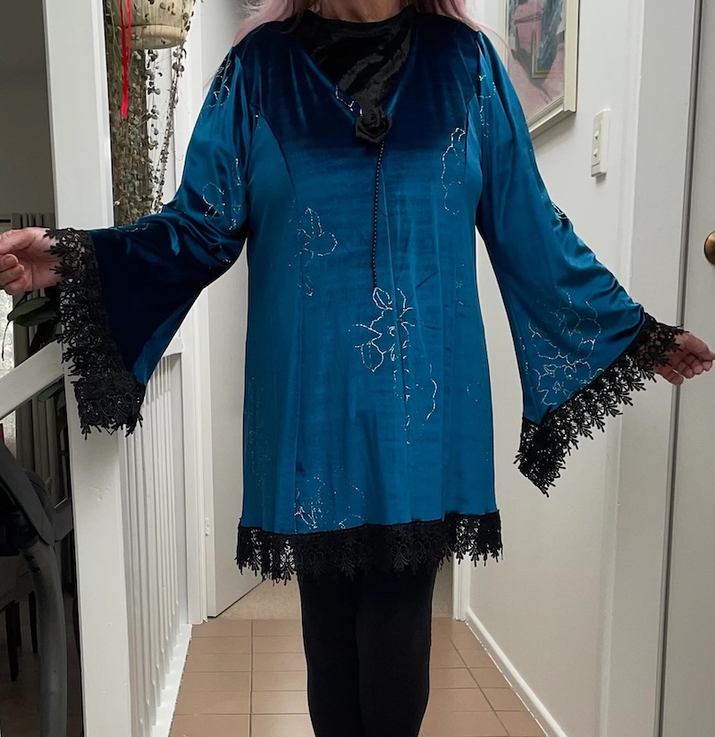 Jade Velvet Tunic